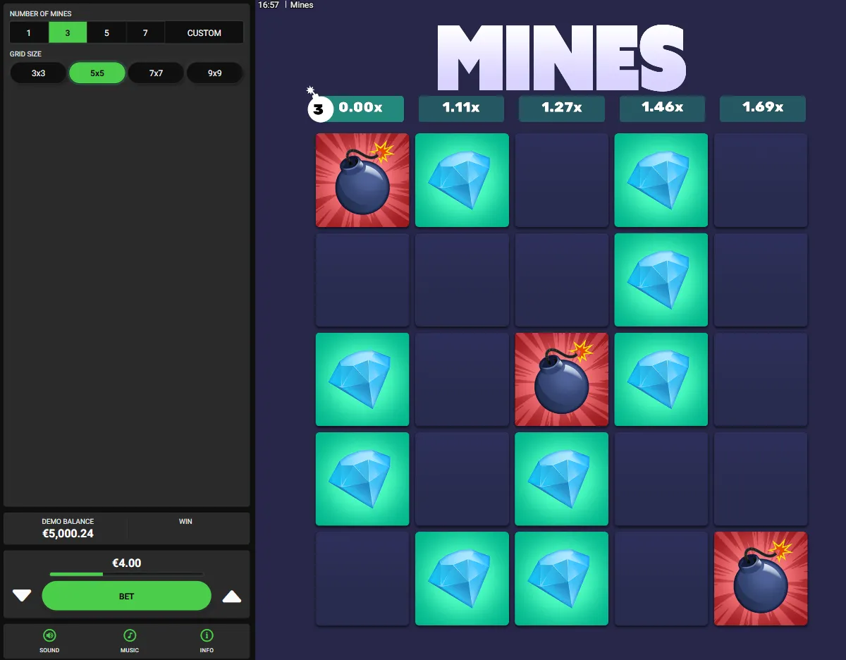 Mines demo