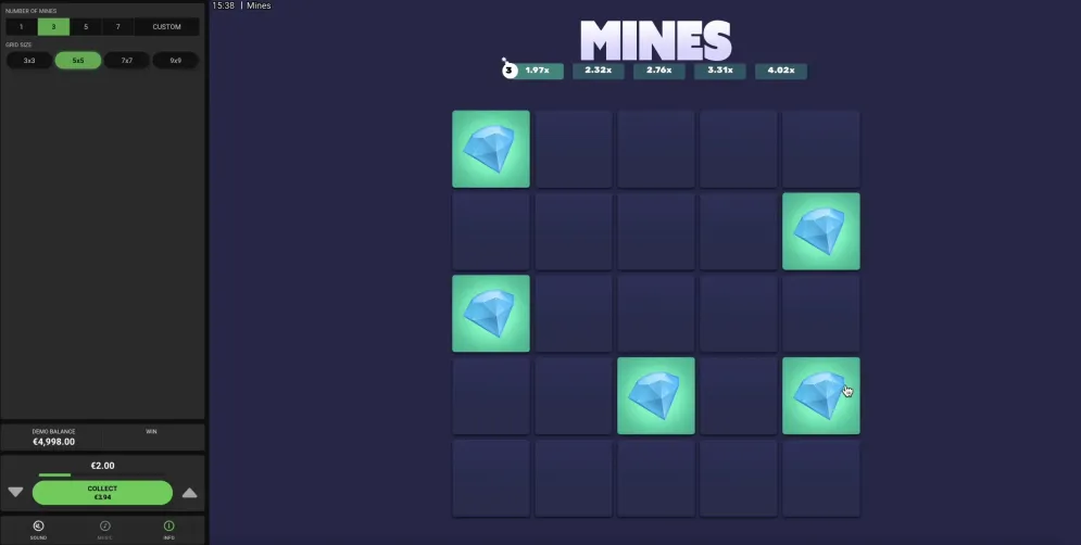 Mines (Hacksaw Gaming)